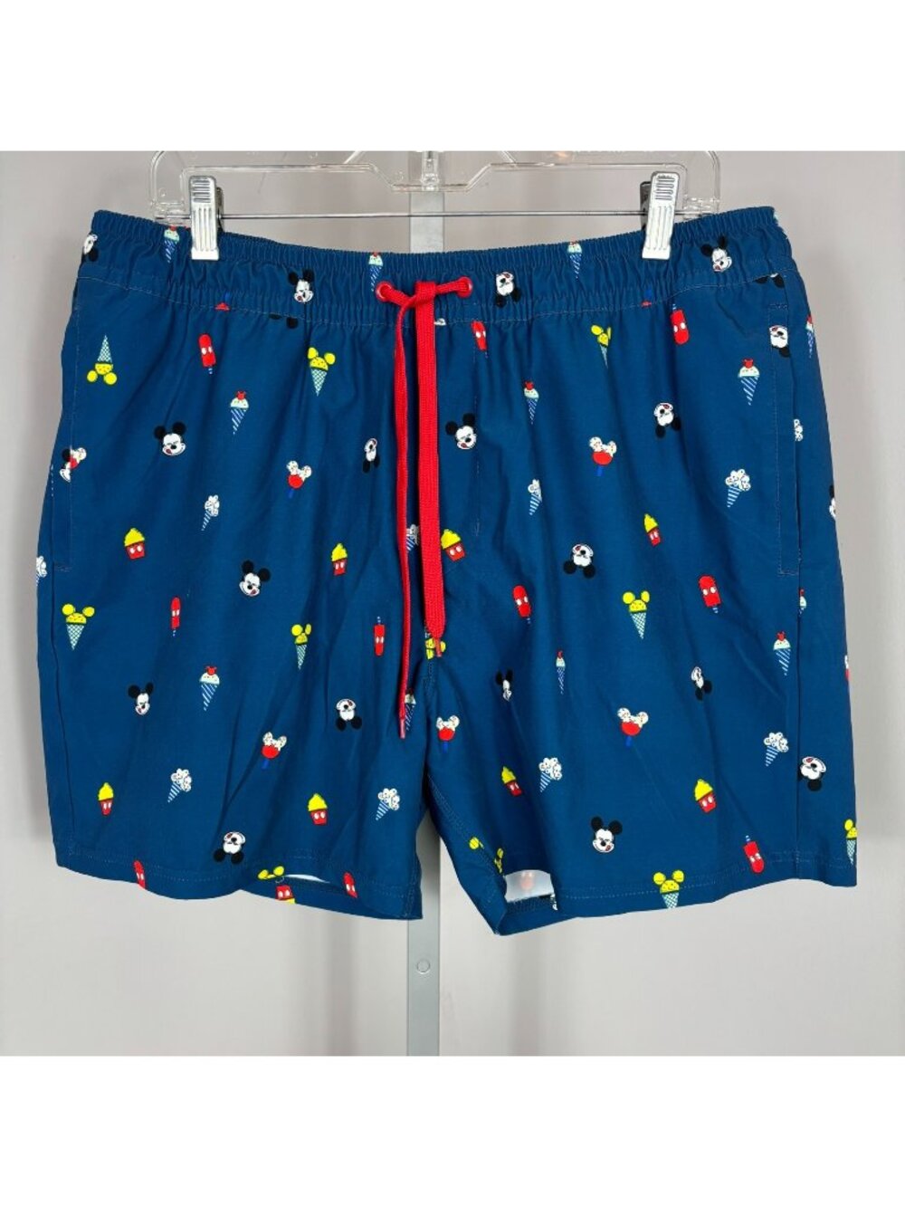 DISNEY Swim Trunks Mickey Mouse Ice Cream Mesh Liner